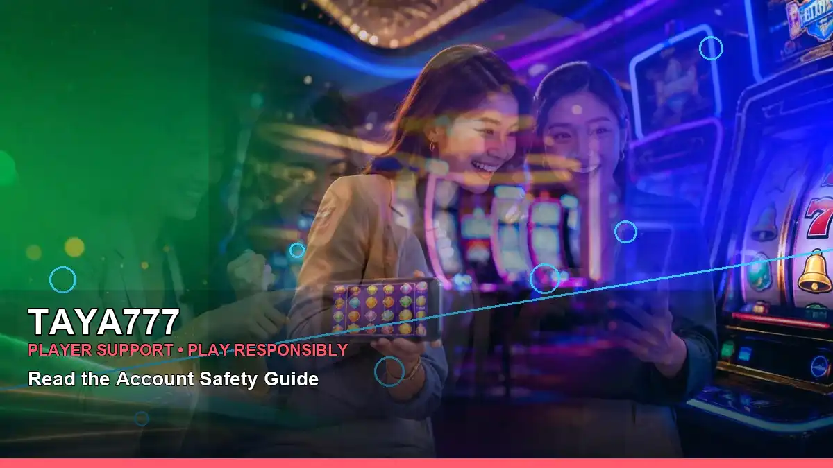 TAYA777 analysis information for Philippine users, shown with a panoramic view of two online slot reels
