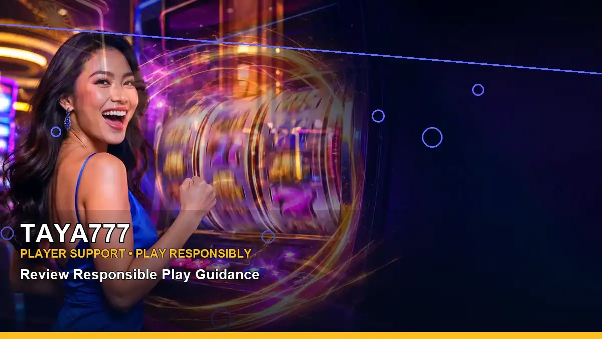 TAYA777 night-time online slot game scene in a left-framed layout for Philippine players