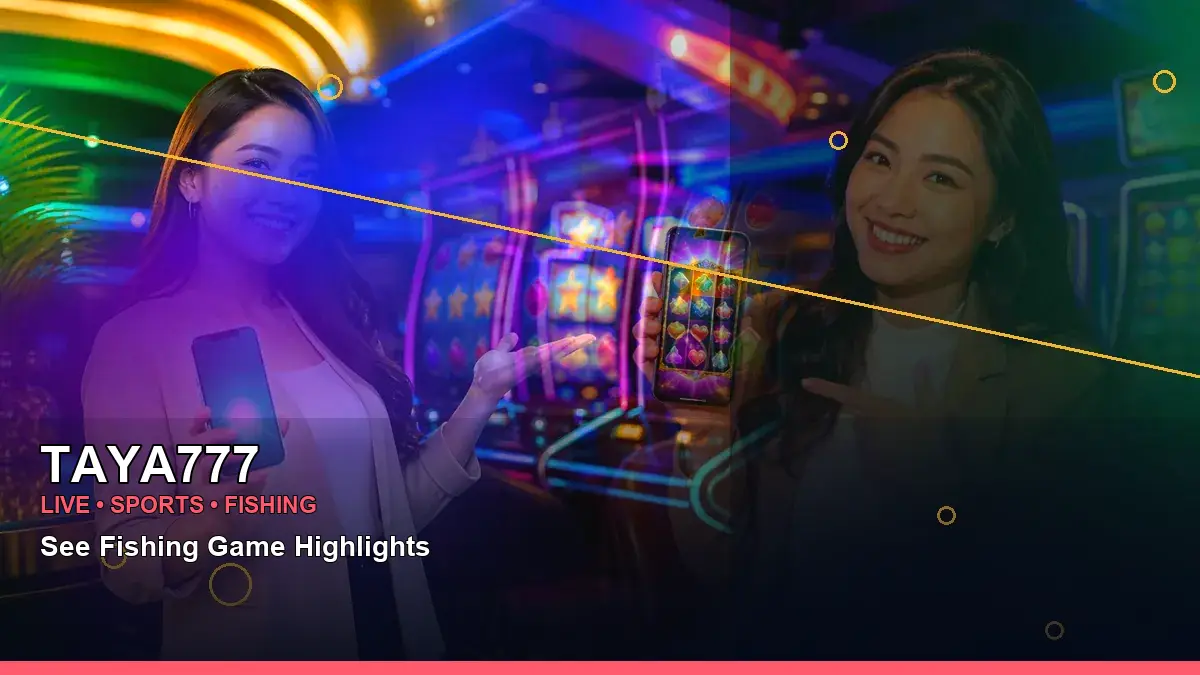 TAYA777 cricket information for Philippine users shown beside gold-themed slot games in a mobile-ready gaming scene